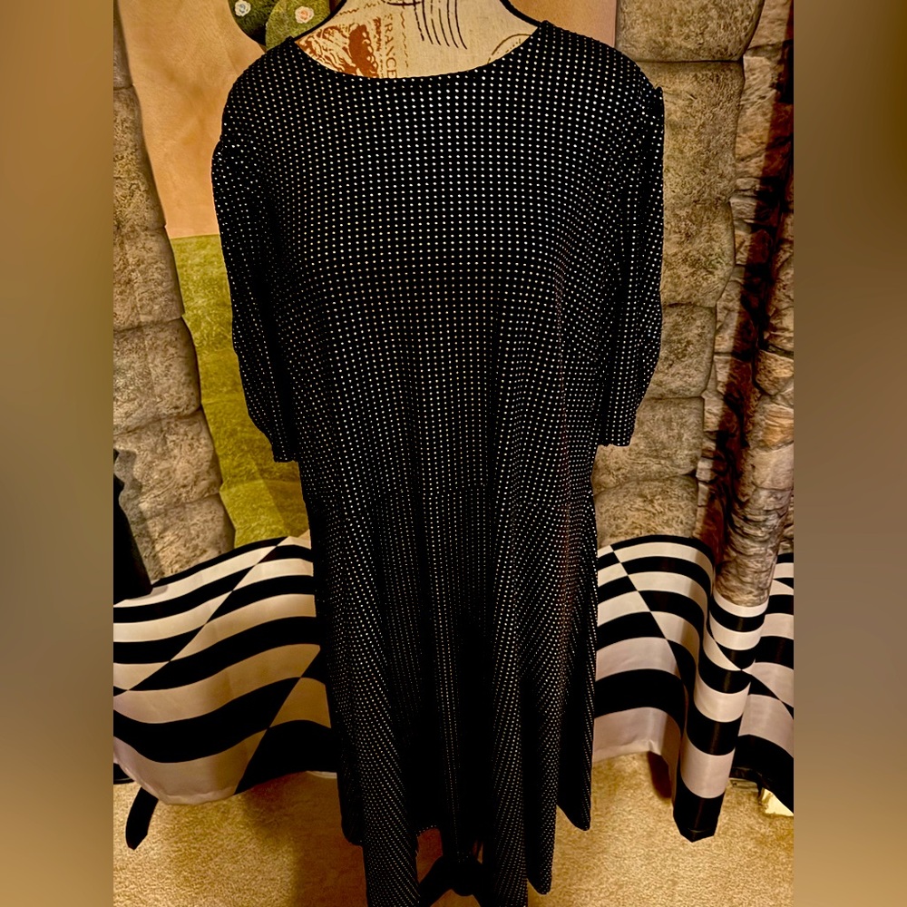 Michael Michael Kors Dress 3/4 length sleeves with silver dot pattern.